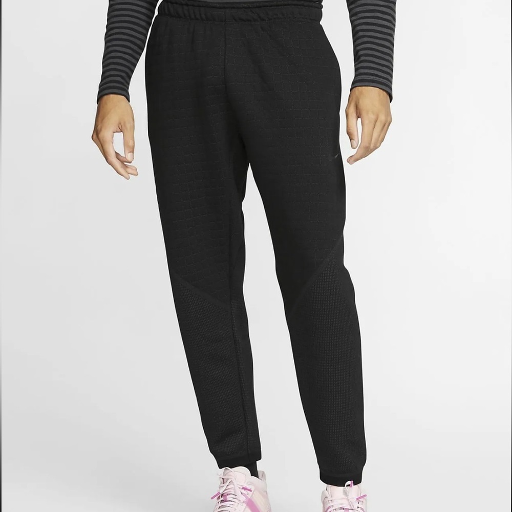 Nike Sportswear Tech Pack waffle men fleece jogging sweatpants black small